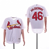 Cardinals 46 Paul Goldschmidt White Cool Base Jersey Sguo,baseball caps,new era cap wholesale,wholesale hats